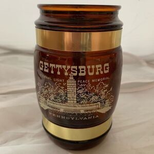 Vintage Gettysburg Pennsylvania Souvenir Brown Mug Wood Hamdle
